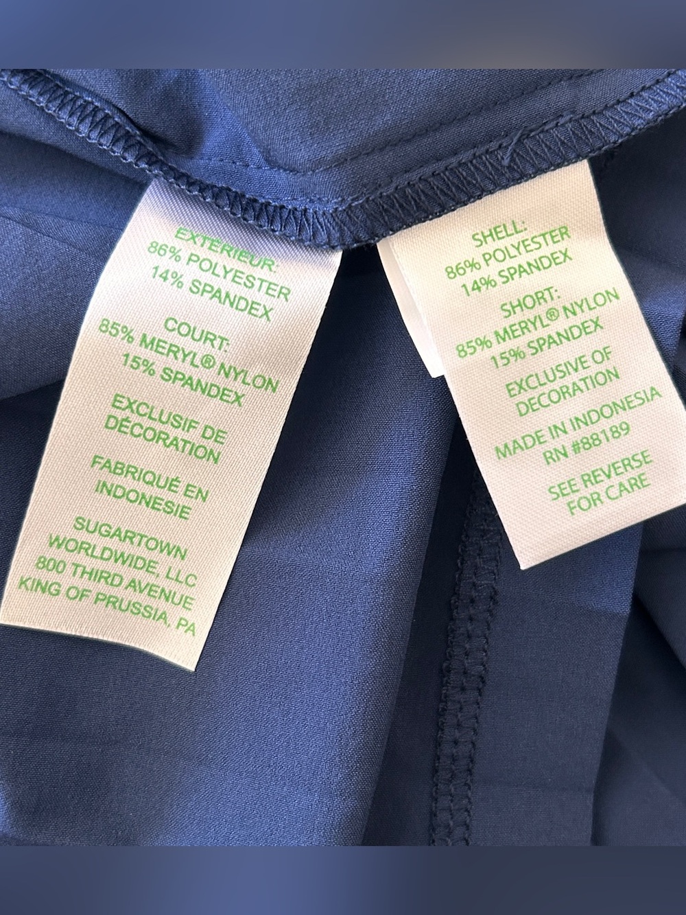 Lilly Pulitzer Makara Pleated Skort Tennis Skirt Pickle Navy UPF 50 NEW Size XL - Picture 10 of 11